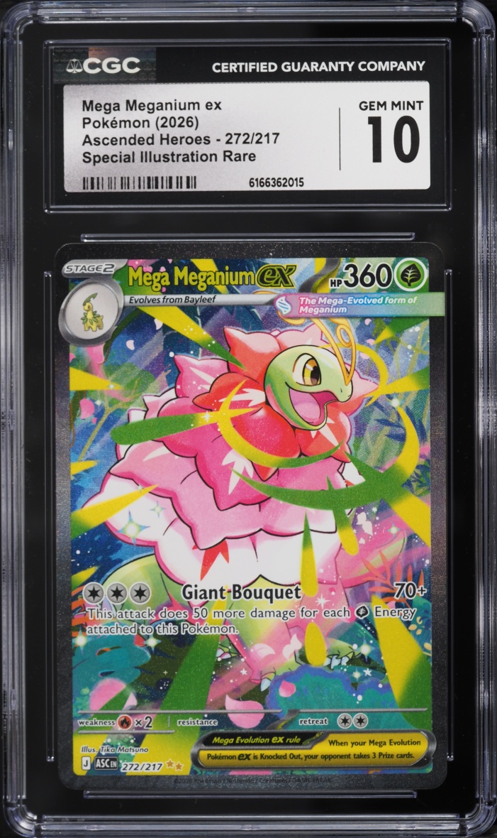 2026 Pokemon Mega Evolution Ascended Heroes SIR Mega Meganium ex #272 CGC 10 GEM MINT