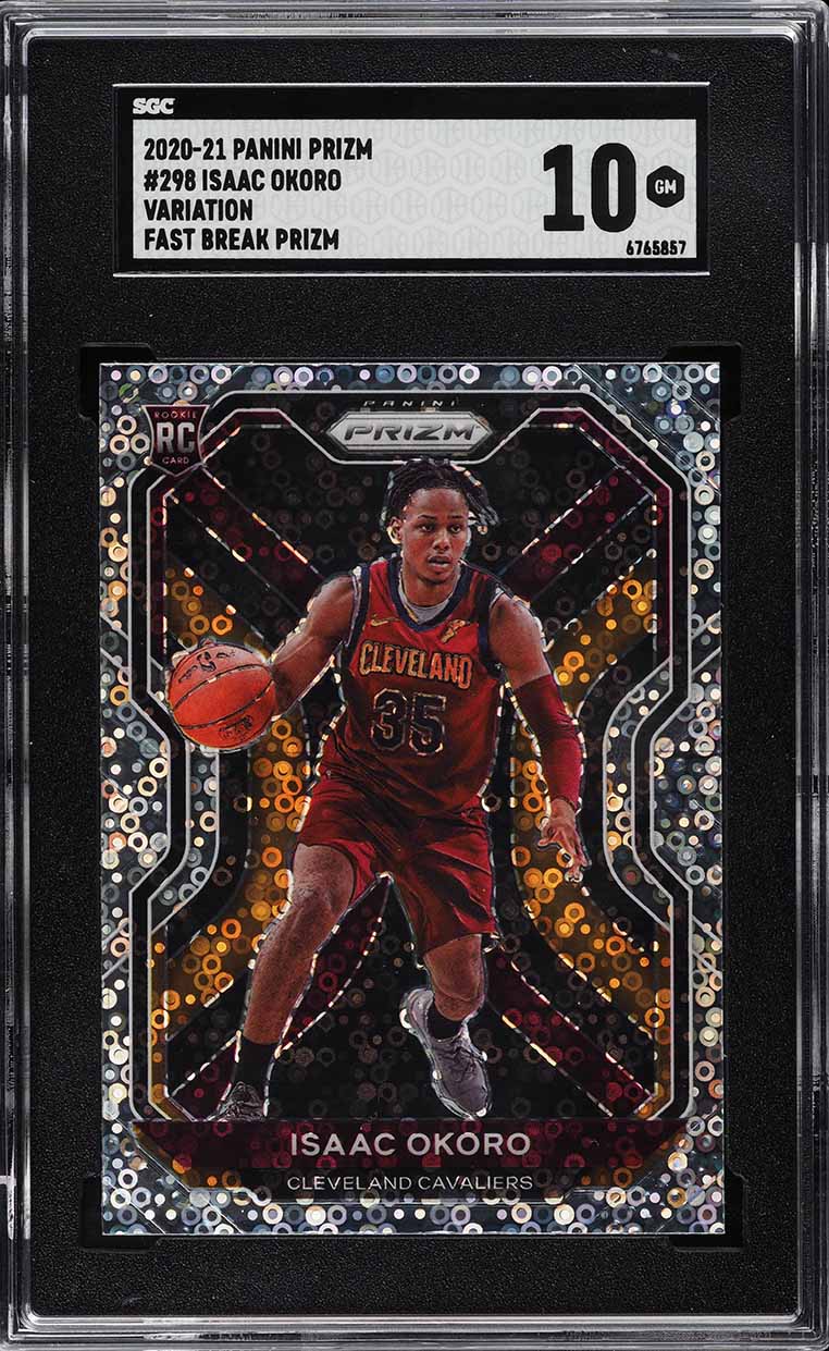 2020 Panini Prizm Signatures Isaac Okoro ROOKIE AUTO #RS-IOK PSA