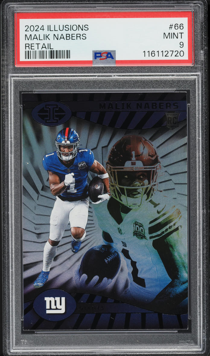 2024 Panini Illusions Retail Malik Nabers ROOKIE #66 PSA 9 MINT