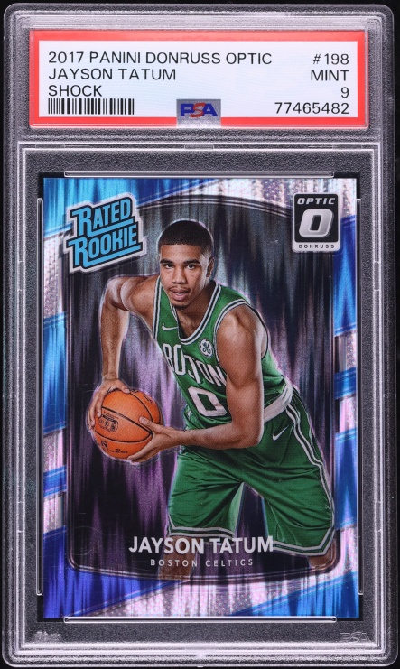2017 Donruss Optic Shock Jayson Tatum ROOKIE #198 PSA 9 MINT