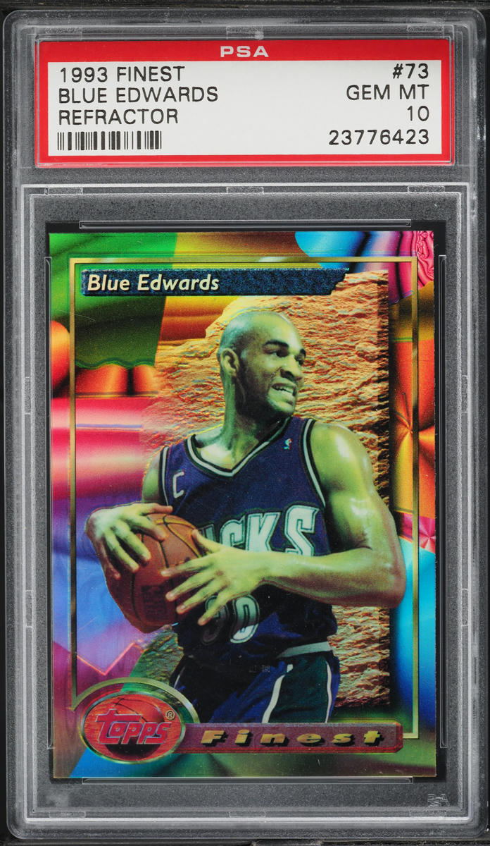 1993 Finest Refractor Blue Edwards #73 PSA 10 GEM MINT