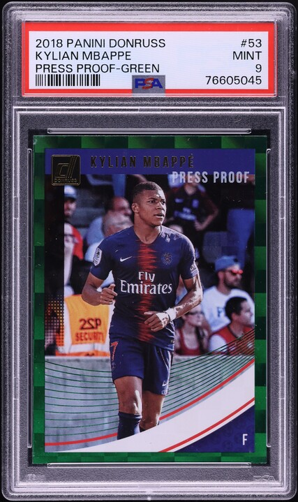 PSA9 RC mbappe panini 2018 W杯 PSA9 RC mbappe panini 2018 W杯 PANINI ROOKIE RC Soccer Sticker