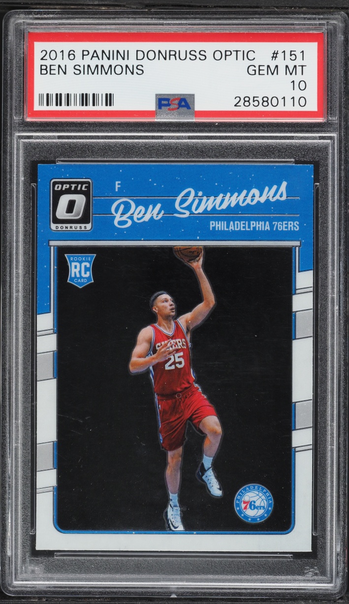 2016 Donruss Optic Ben Simmons ROOKIE #151 PSA 10 GEM MINT