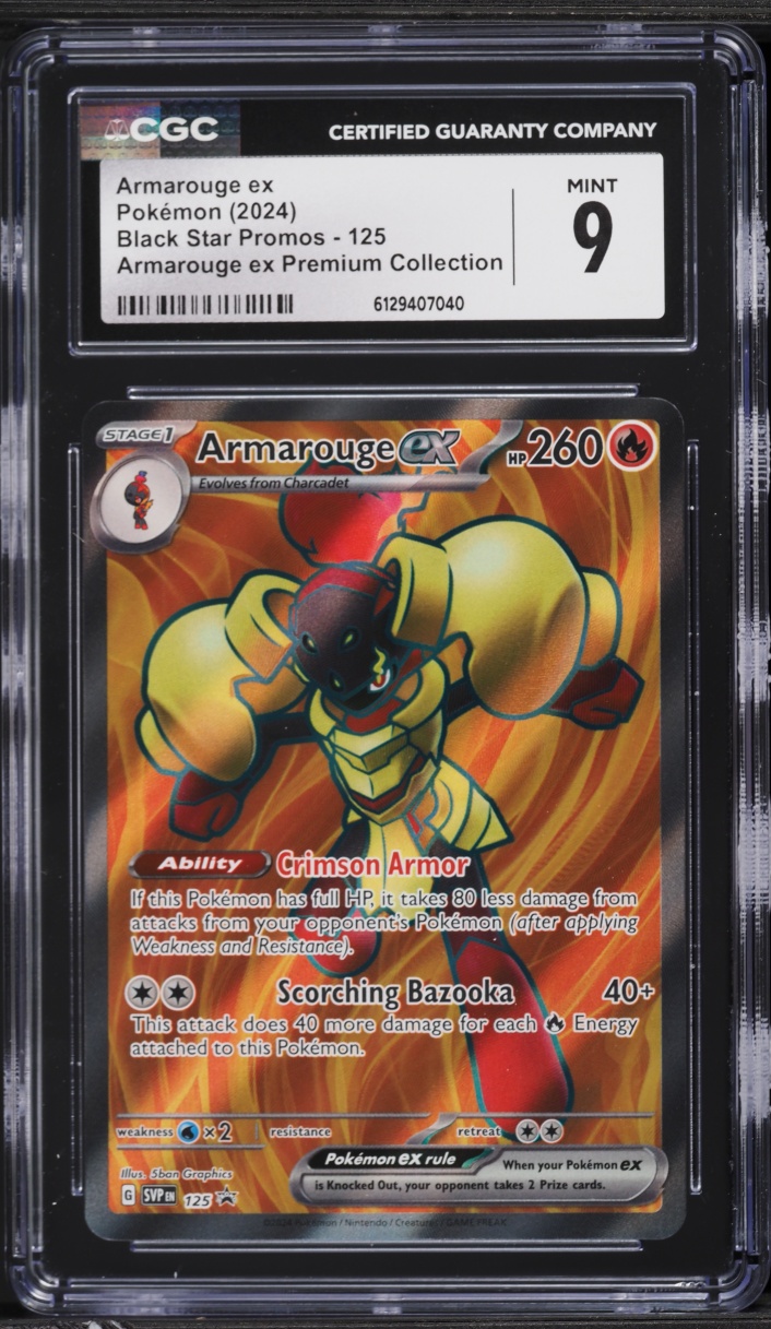 2024 Pokemon SV Black Star Promo Premium Collection Armarouge ex #125 CGC 9 MINT