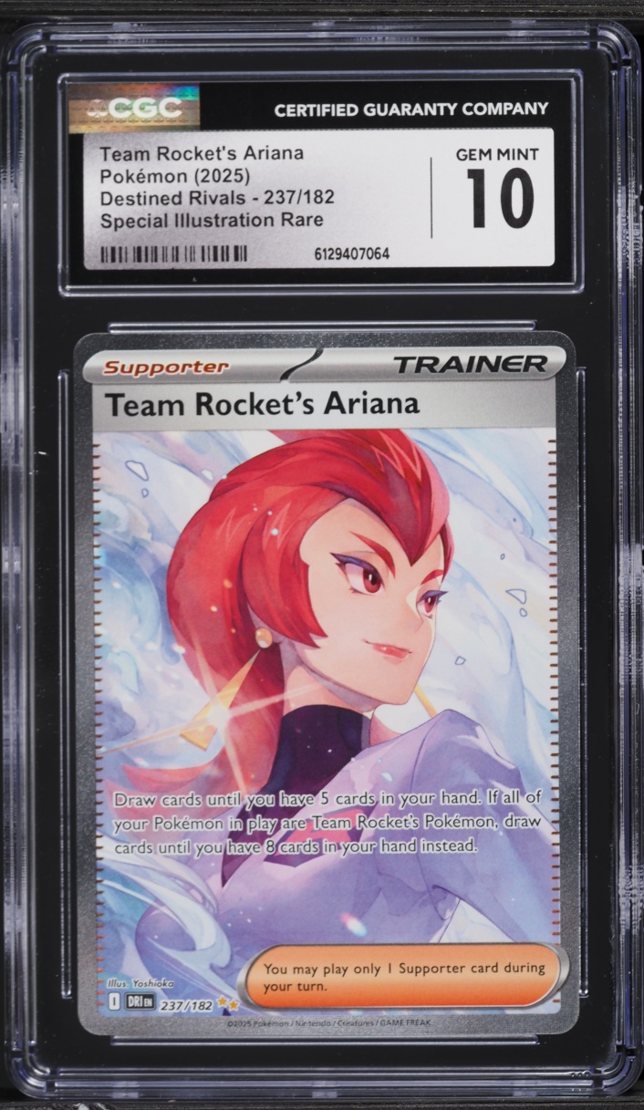 2025 Pokemon Scarlet & Violet Destined Rivals SIR Team Rocket's Ariana #237 CGC 10 GEM MINT
