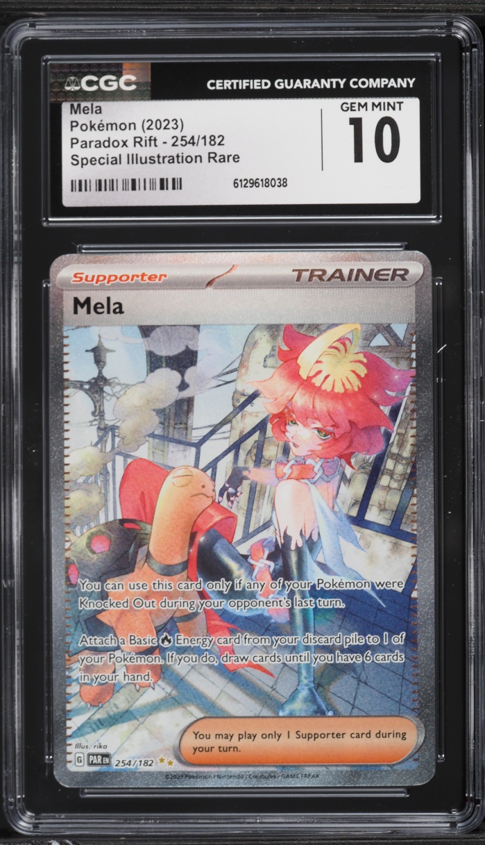 2023 Pokemon Sword & Shield Paradox Rift SIR Mela #254 CGC 10 GEM MINT