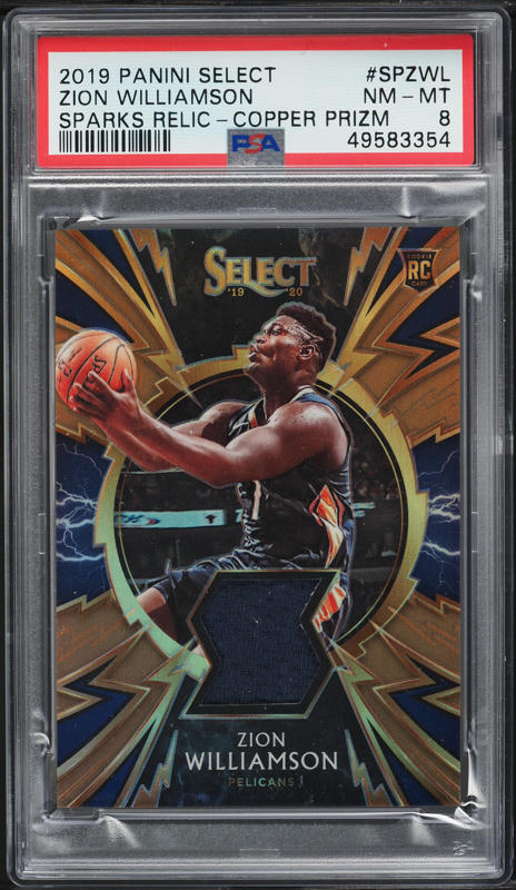 2019 Panini Mosaic Reactive Orange Zion Williamson ROOKIE RC #269
