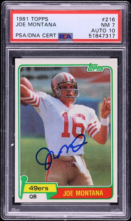 2023 Panini Zenith Pinnacle Inscriptions Joe Montana AUTO #PIJM