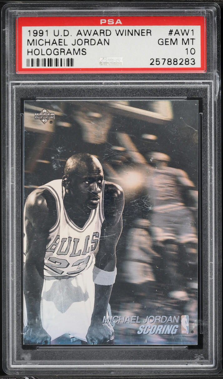 1991 Upper Deck Award Winner Holograms Michael Jordan #AW1 PSA 10 GEM MINT