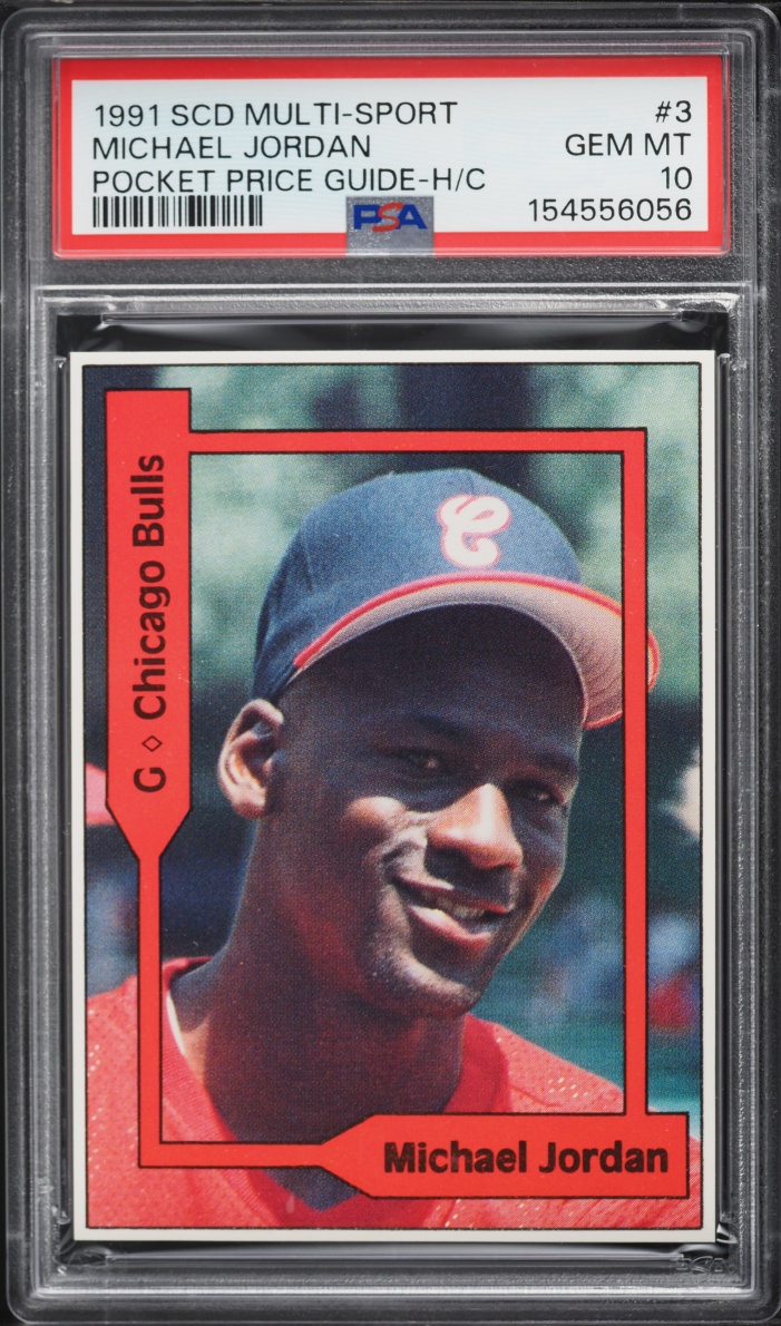 1991 SCD Multi-Sport Pocket Price Guide Michael Jordan ROOKIE #3 PSA 10 GEM MINT