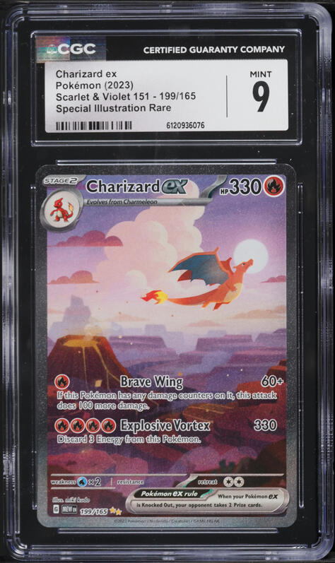 2023 Pokemon Japanese SV 151 Full Art Charizard EX #185 PSA 10 GEM