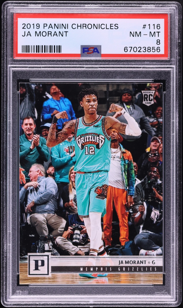 2019 Panini Chronicles Ja Morant ROOKIE #116 PSA 8 NM-MT