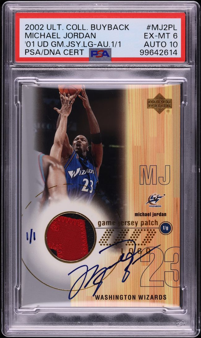 2002 Ultimate Collection Buyback '01 Michael Jordan PATCH AUTO 1/1 #MJ2 ...