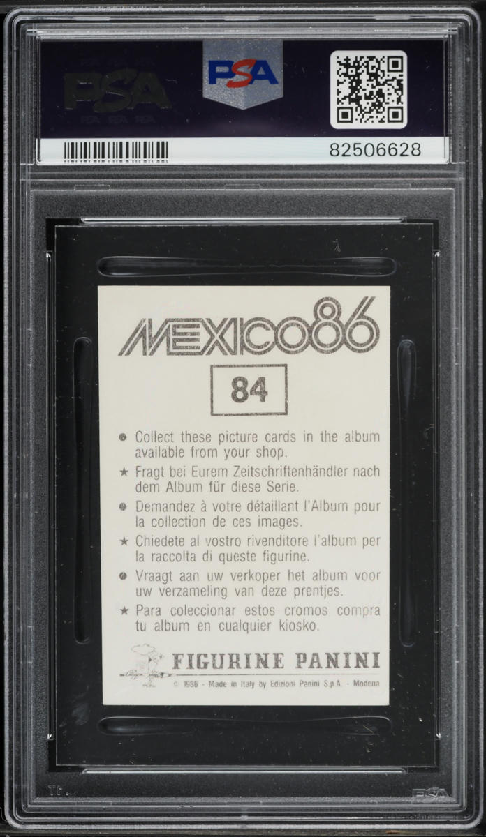 1986 Panini Mexico '86 Diego Maradona #84 PSA 7 NRMT