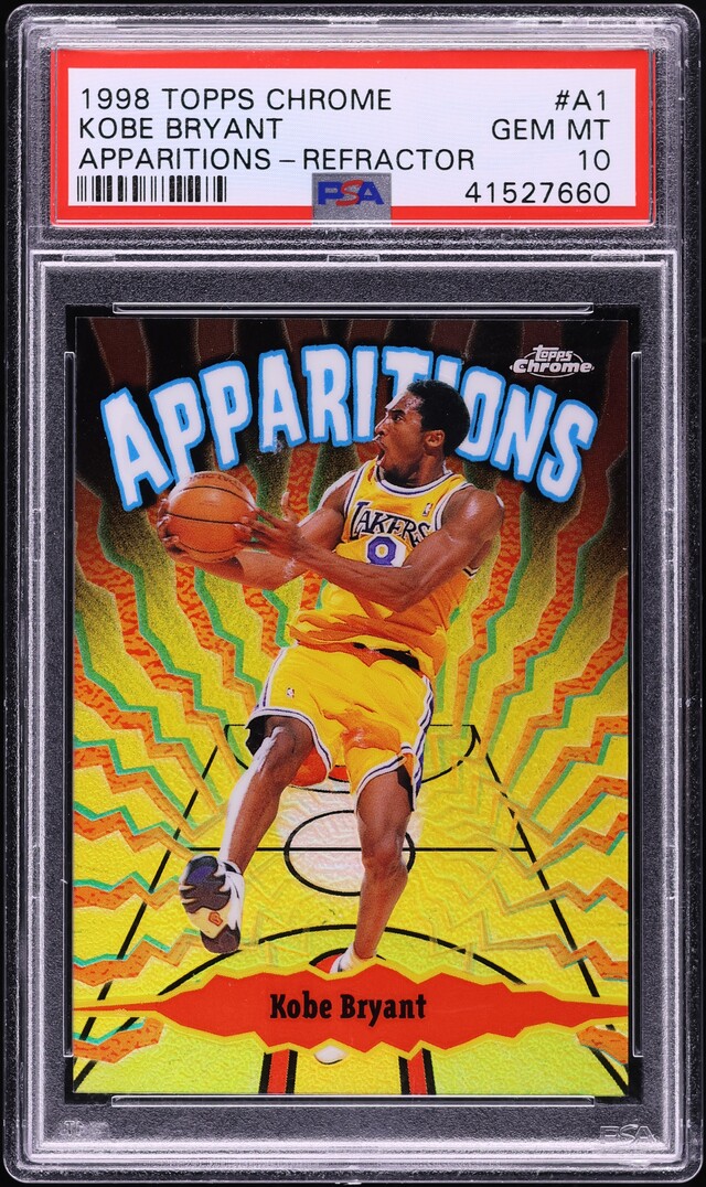 1998 Topps Chrome Apparitions Refractor Kobe Bryant /100 #A1 PSA 10 GEM MINT