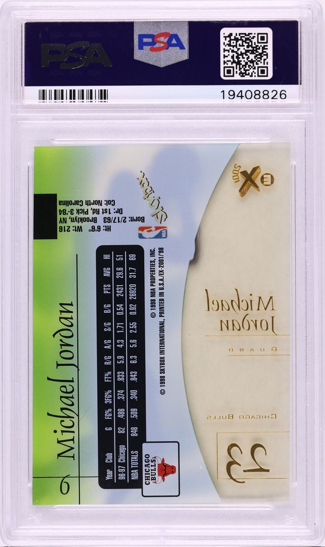 1997 Skybox E-X2001 Michael Jordan #9 PSA 10 GEM MINT