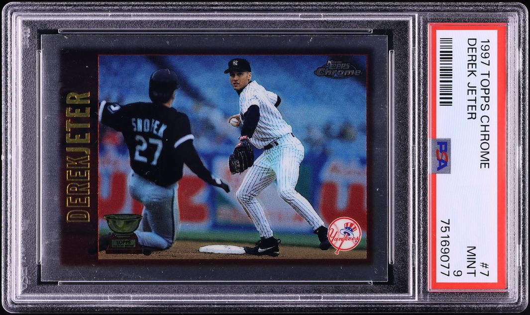 1997 Topps Chrome Derek Jeter #7 PSA 9 MINT