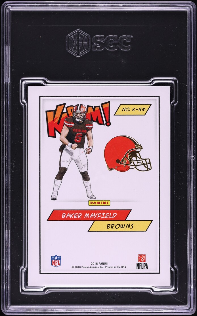 2018 Panini Kaboom! Baker Mayfield ROOKIE #K-BM SGC 9 MINT