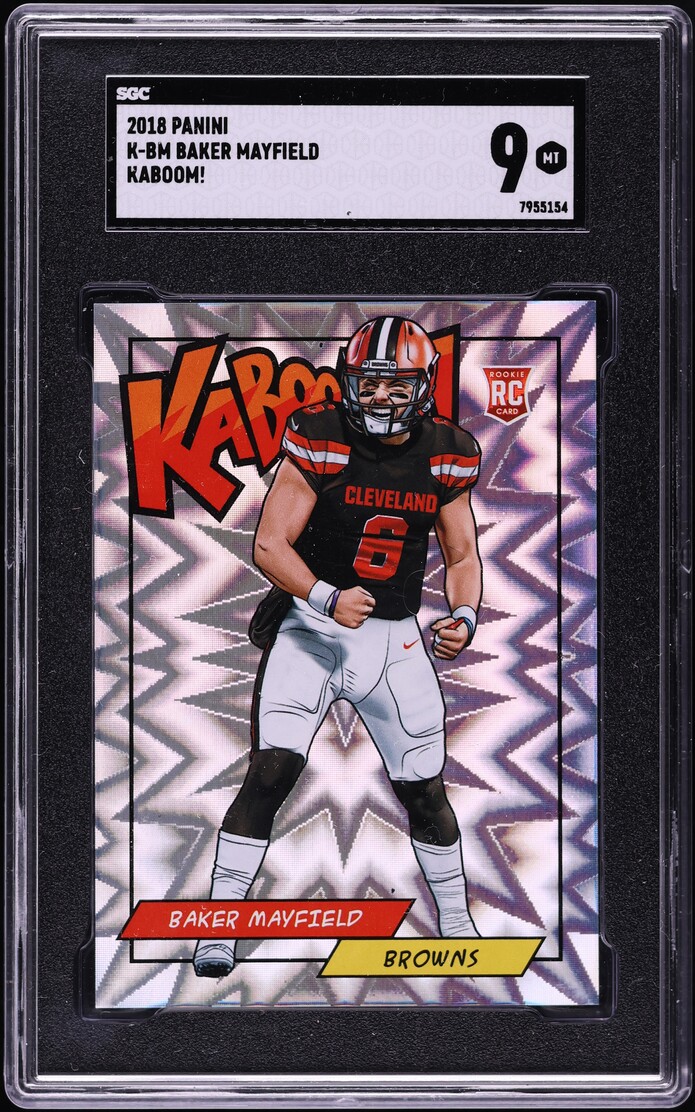 2018 Panini Kaboom! Baker Mayfield ROOKIE #K-BM SGC 9 MINT