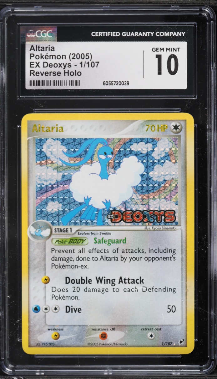 2005 Pokemon EX Deoxys Reverse Holo Altaria #1 CGC 10 GEM MINT