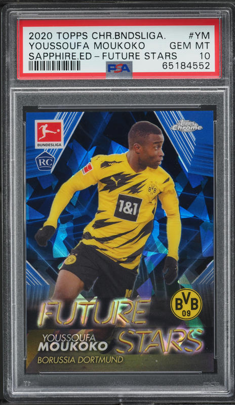 2020 Topps Now Bundesliga Youssoufa Moukoko ROOKIE #45 PSA 10 GEM