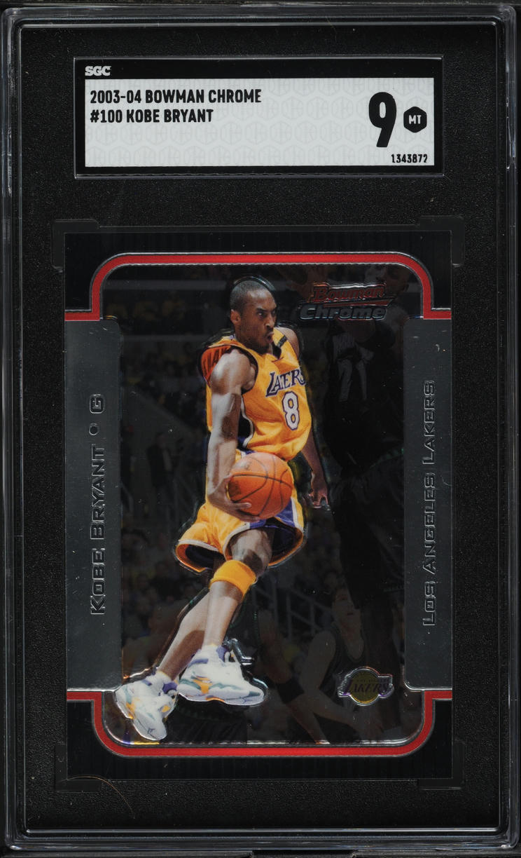 2003 Bowman Chrome Kobe Bryant #100 SGC 9 MINT