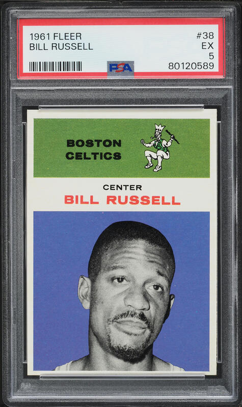 2009 Bowman 48 Bill Russell AUTO #48A-BR BGS 9.5 GEM MINT on