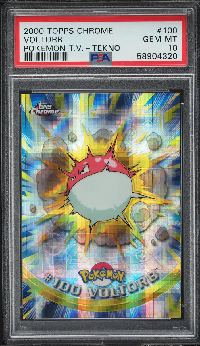 2000 Topps Chrome Pokemon Series 2 Tekno Voltorb #100 PSA 10 GEM MINT