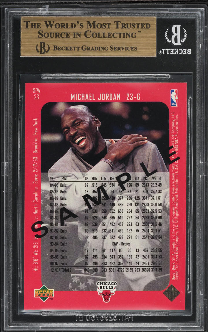 1997 SP Authentic Promo Michael Jordan #SPA23 BGS 10 PRISTINE