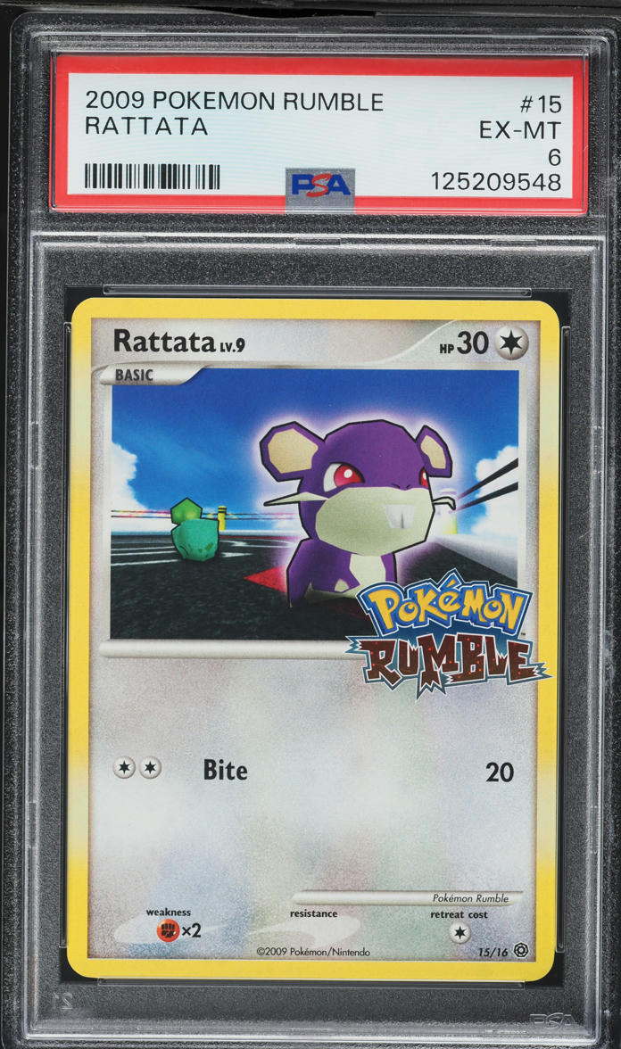 2009 Pokemon Platinum Rumble Rattata #15 PSA 6 EXMT