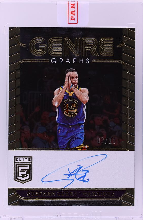 2022 Donruss Elite GenreGraphs Gold Stephen Curry AUTO /10 #GG-SCY