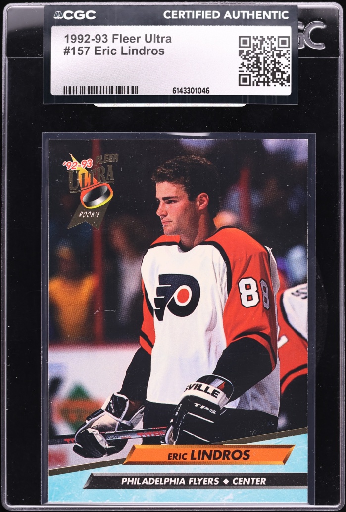 1992 Ultra Hockey Eric Lindros ROOKIE #157 CGC AUTH