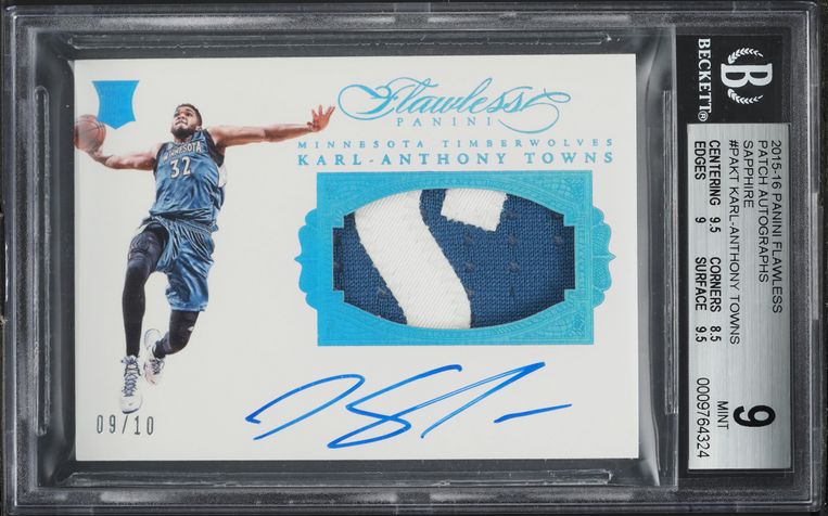 2015 Panini Flawless Diamond Gem Karl-Anthony Towns ROOKIE /20