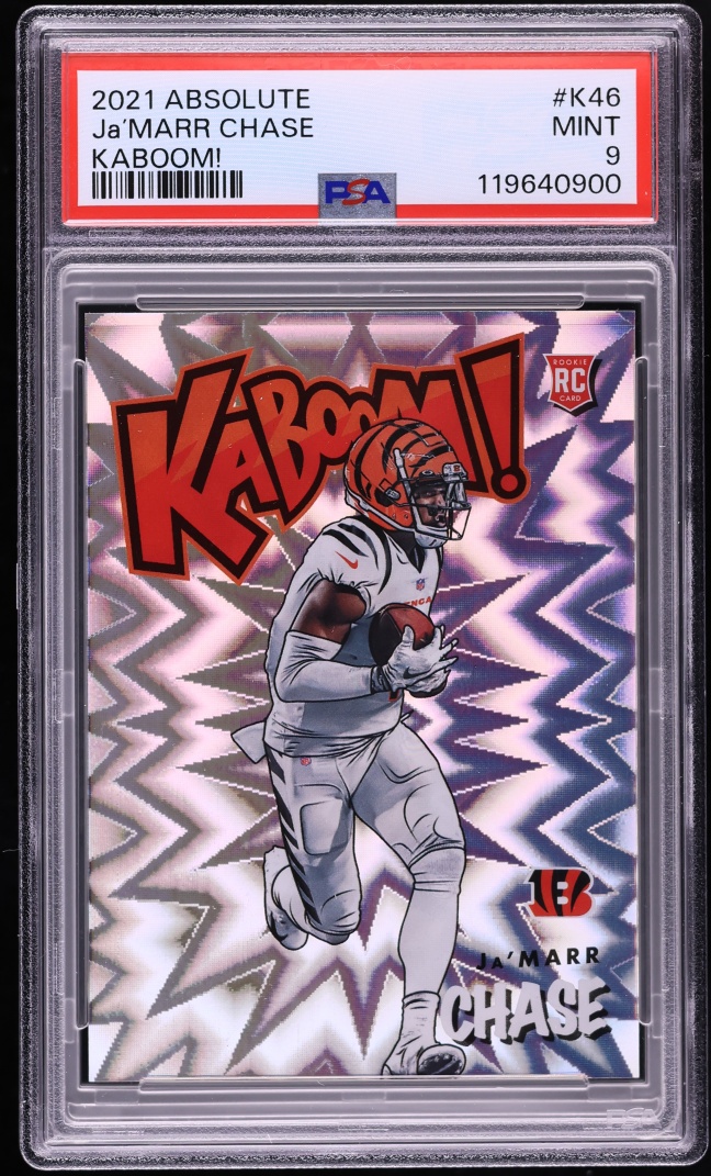 2021 Absolute Kaboom! Ja’Marr Chase ROOKIE #K46 PSA 9 MINT - Photo 1