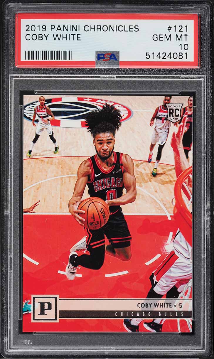 2019 Panini Chronicles Coby White ROOKIE #121 PSA 10 GEM MINT - Main Image