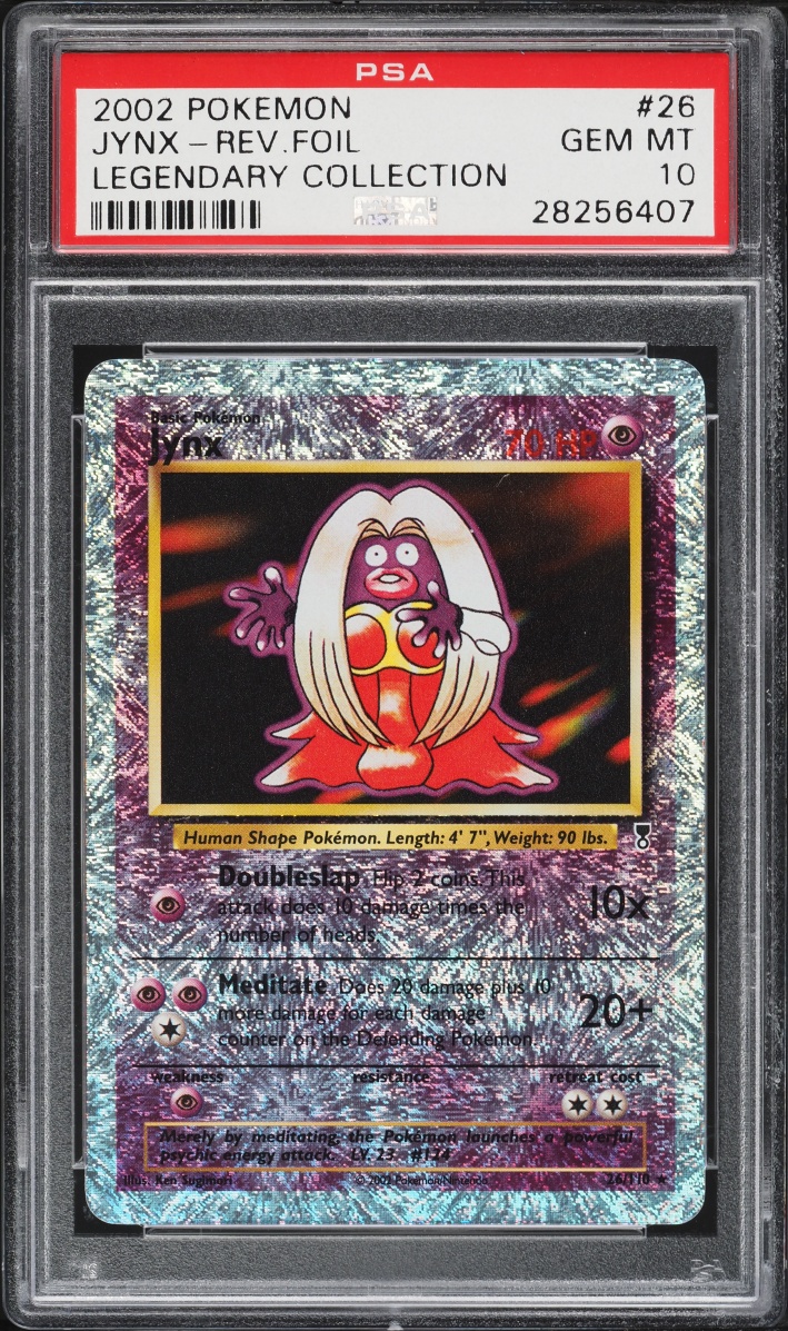 2002 Pokemon Legendary Collection Reverse Holo Jynx #26 PSA 10 GEM MINT