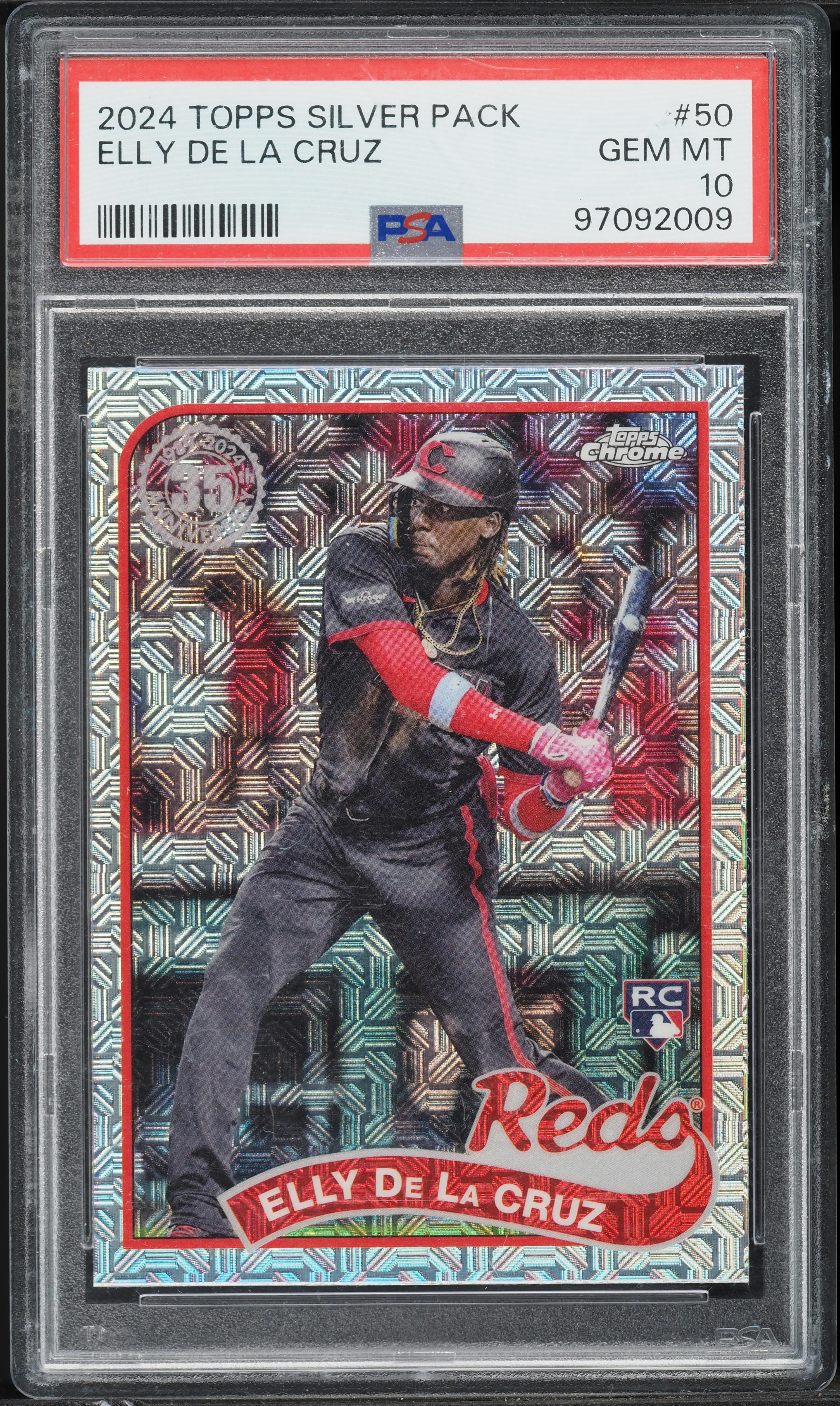 2024 Topps Chrome Silver Pack '89 Promo Elly De La Cruz ROOKIE #50