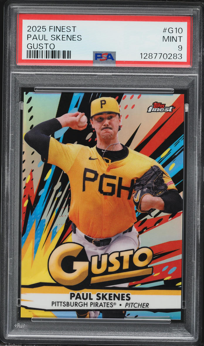 2025 Finest Gusto Paul Skenes #G10 PSA 9 MINT