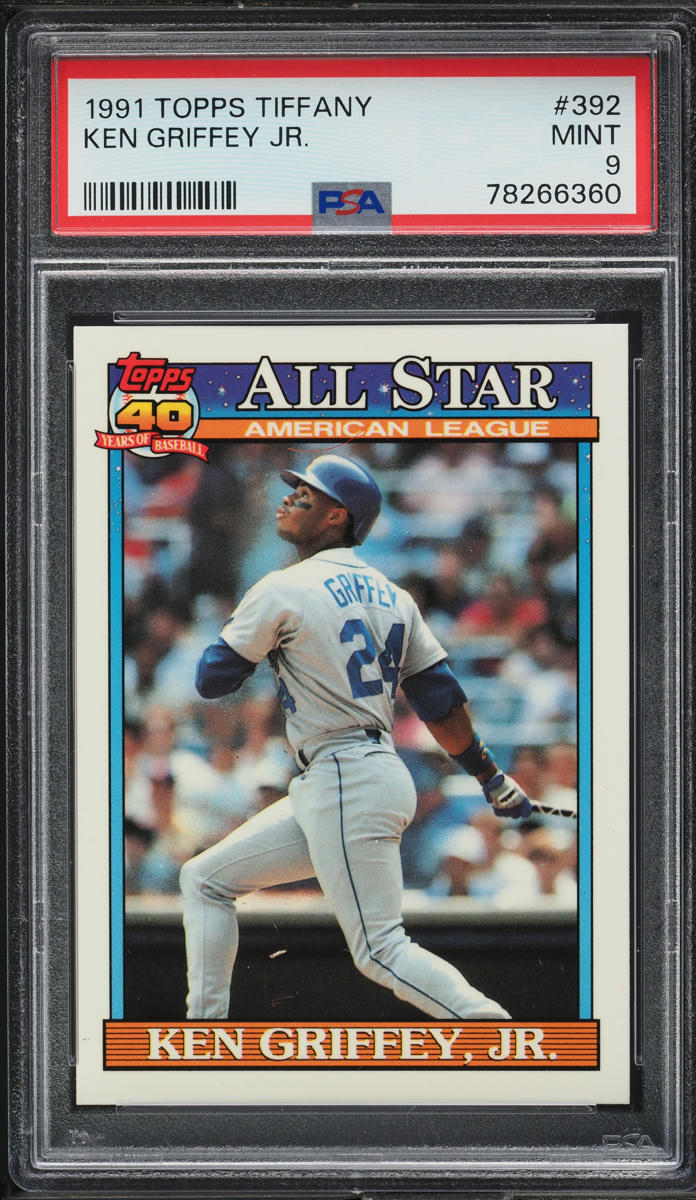 1991 Topps Tiffany Ken Griffey Jr. ALLSTAR 392 PSA 9 MINT on Fanatics