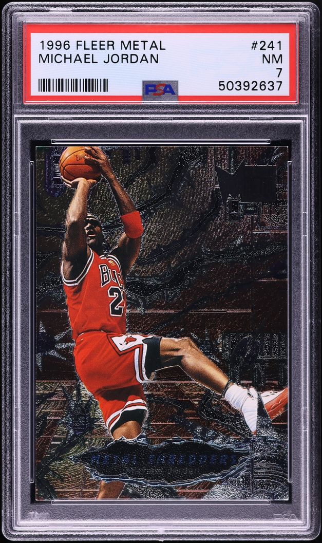 1996 Metal Shredders Michael Jordan #241 PSA 7 NRMT