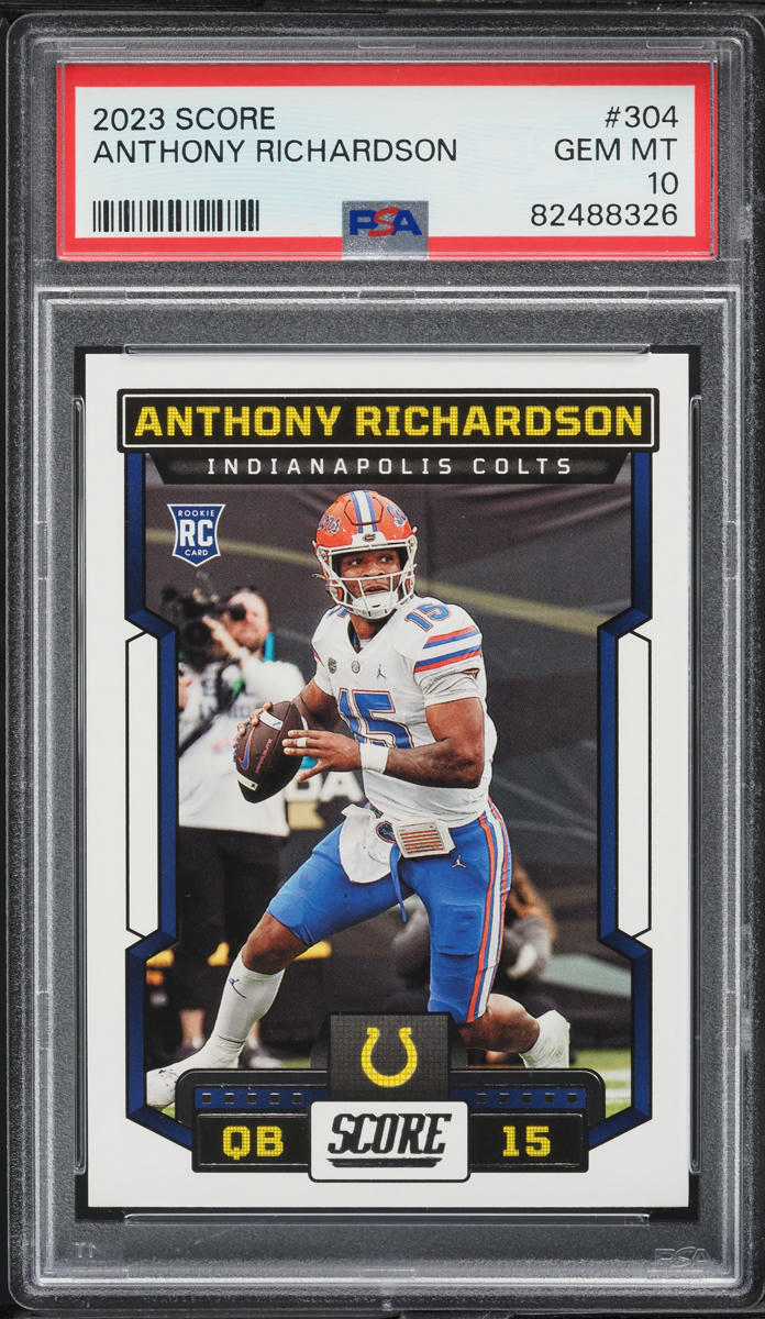 2023 Score Football Anthony Richardson ROOKIE #304 PSA 10 GEM MINT