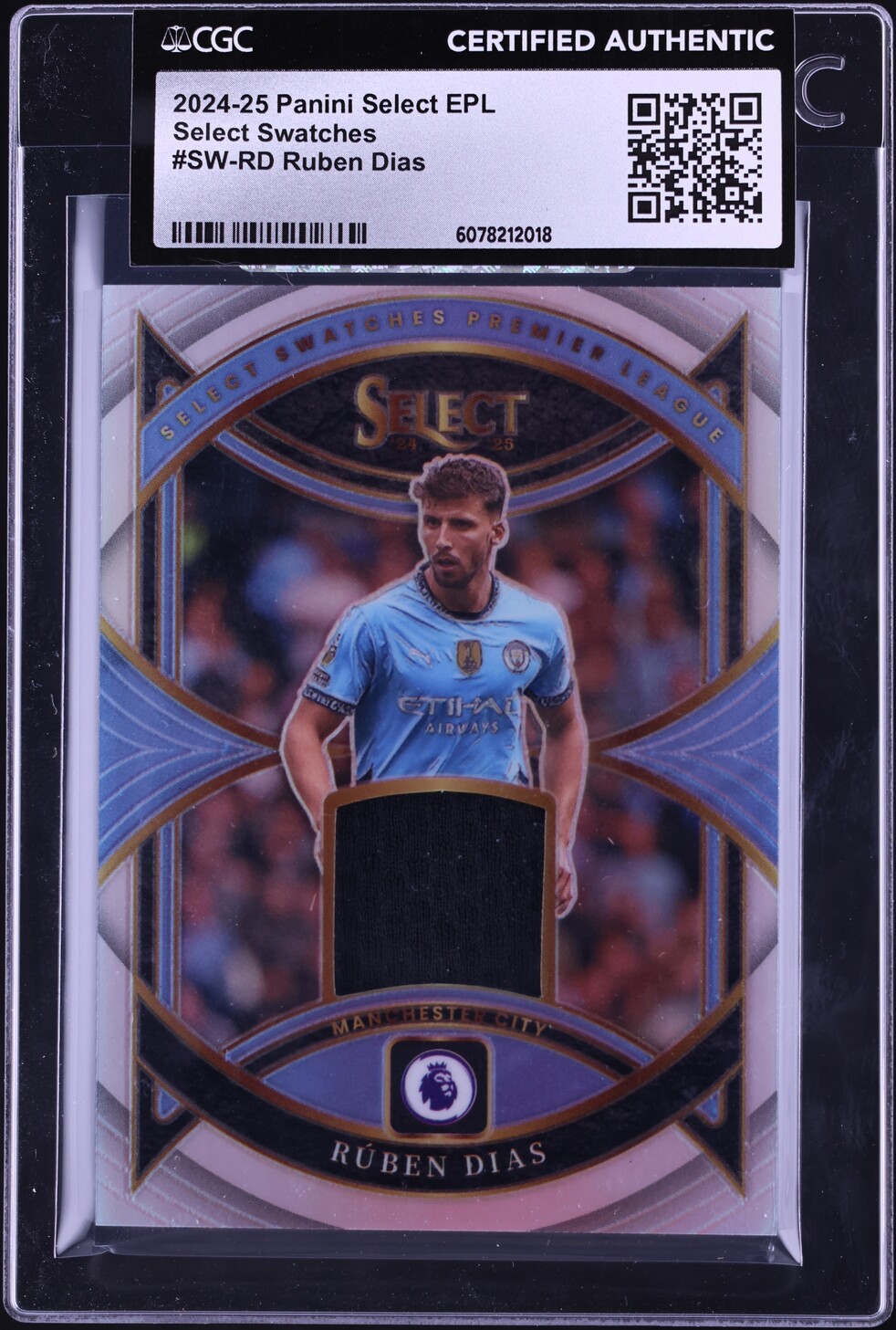 2024 Select Premier League Swatches Ruben Dias PATCH #SW-RD CGC AUTH on ...