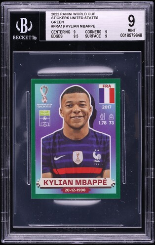 Sticker Panini Fiers D'Être Bleus Russia 2018 – Kylian Mbappé Argenté #54 Rookie 2