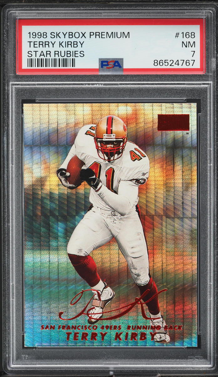 1998 Skybox Premium Star Rubies Terry Kirby /50 #168 PSA 7 NRMT