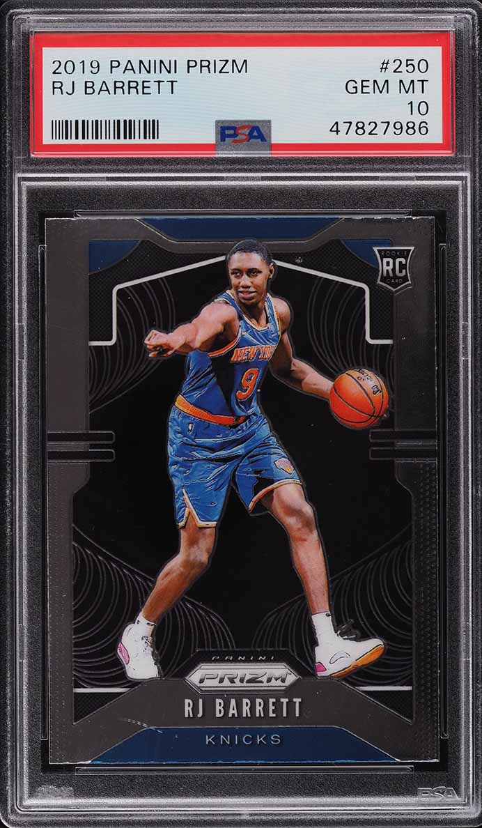 2019 Panini Prizm RJ Barrett ROOKIE #250 PSA 10 GEM MINT on