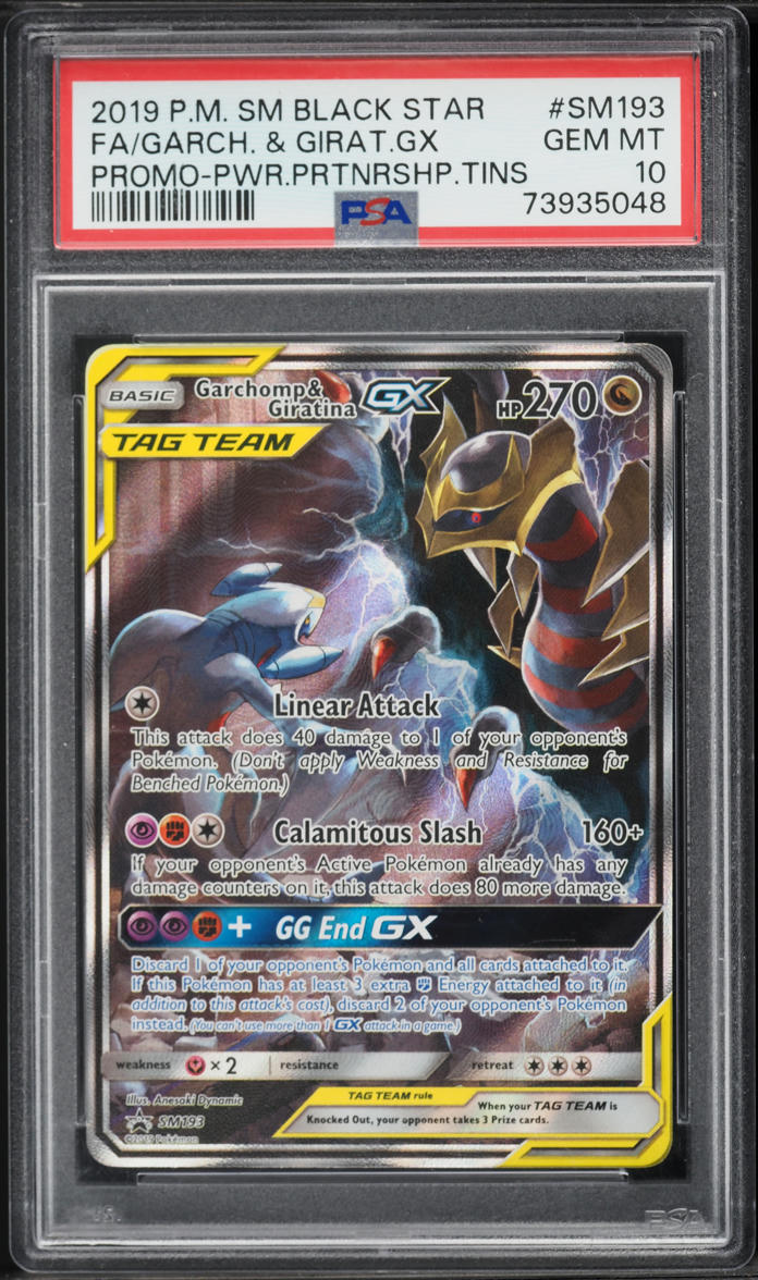 2019 Pokemon Sun & Moon Promo Full Art Garchomp & Giratina GX #SM193 PSA 10 GEM MINT
