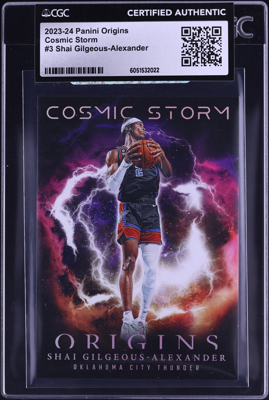 2023 Panini Origins Cosmic Storm Shai Gilgeous-Alexander #3