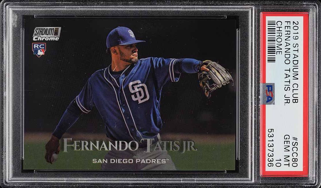 2019 Stadium Club Chrome Fernando Tatis Jr. ROOKIE #SCC80 PSA 10 GEM MINT