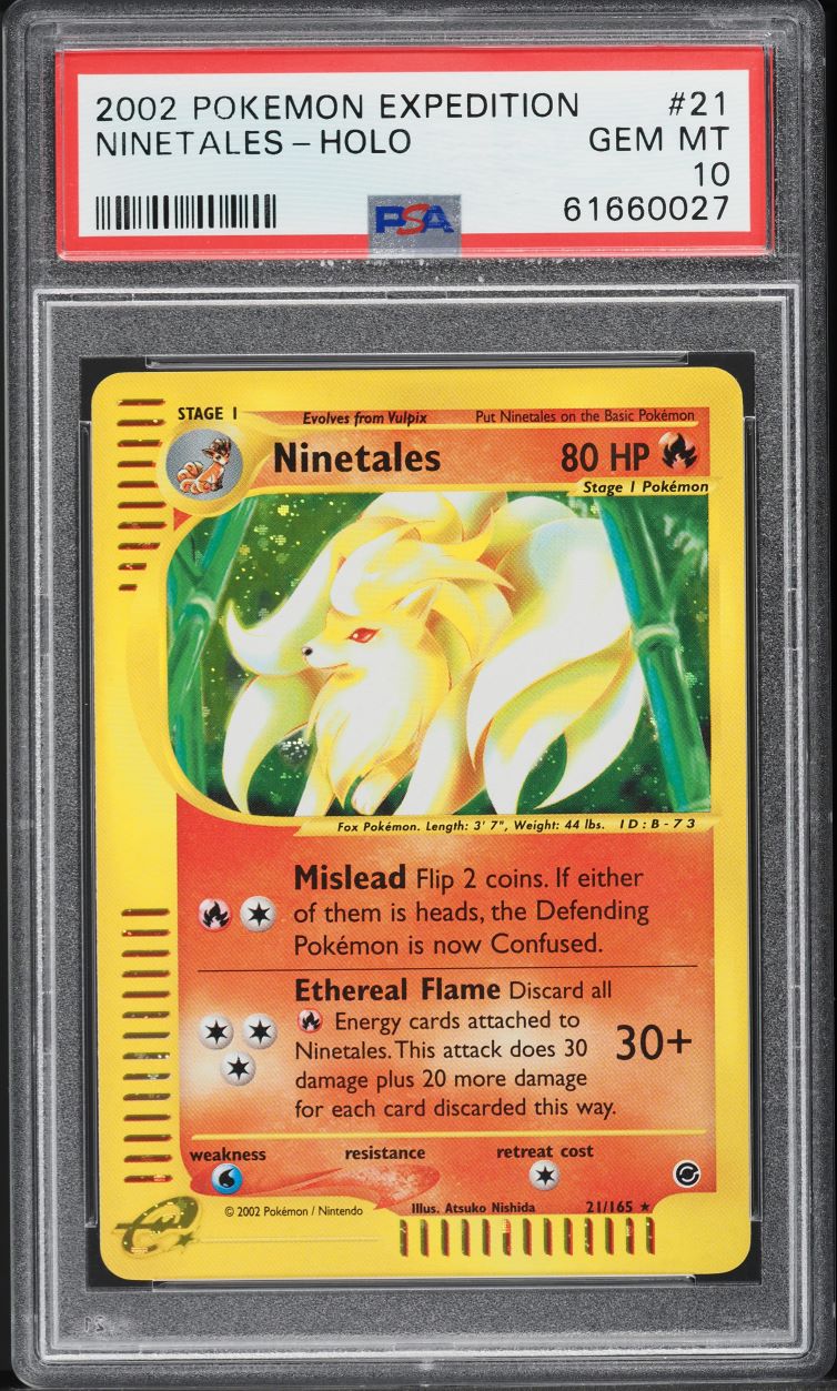 2002 Pokemon Expedition Holo Ninetales #21 PSA 10 GEM MINT