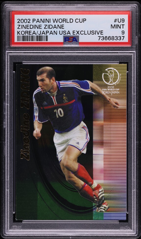 1995 Panini Foot Zinedine Zidane #62 SGC 7.5 NRMT+ on Fanatics Collect